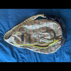 Kavu patterned cross strap backpack